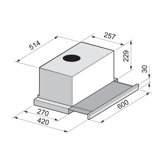 Įmontuojamas gartraukis FREGGIA CHS3T6X