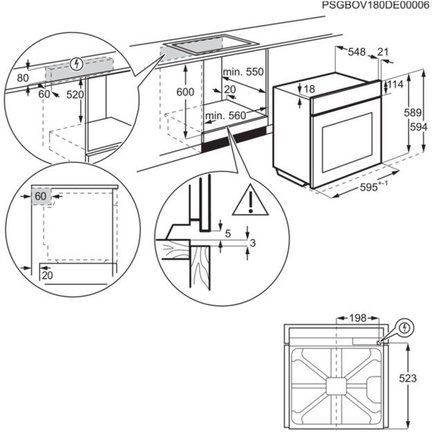 Orkaitė Electrolux KOAAS31WX