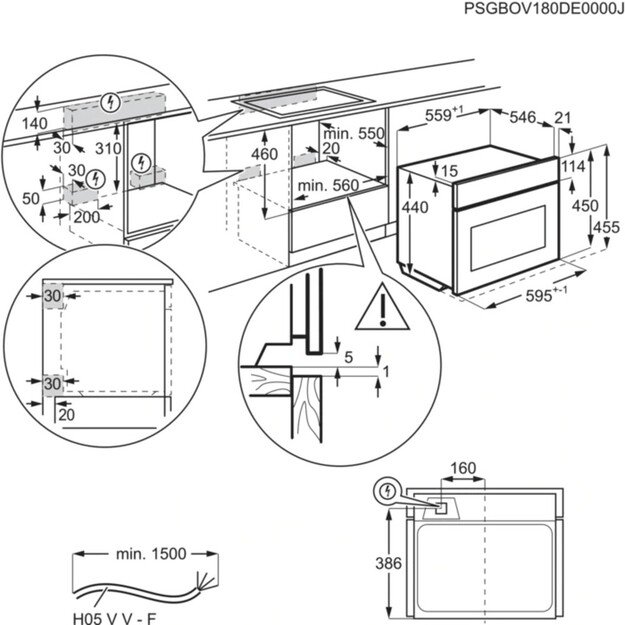 Orkaitė Electrolux KVLAE00WT