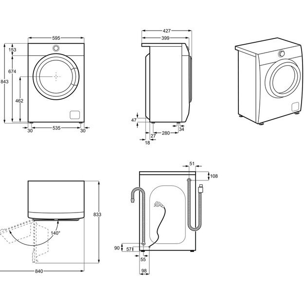 Skalbimo mašina Electrolux EW6SN226SI