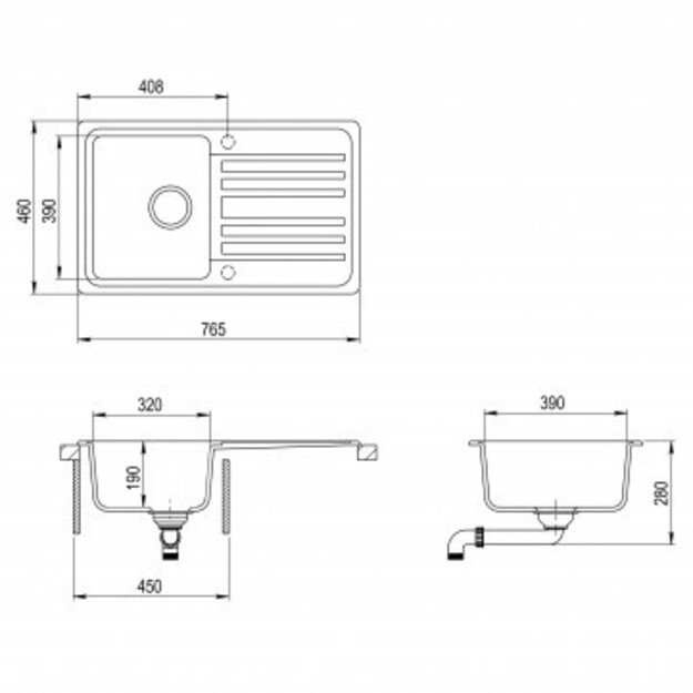 Plautuvė Aquasanita SQ101-110AW