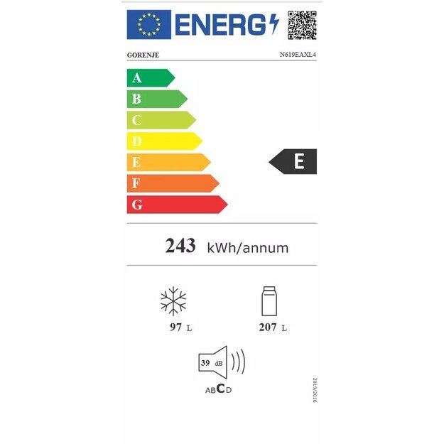 Šaldytuvas Gorenje N619EAXL4