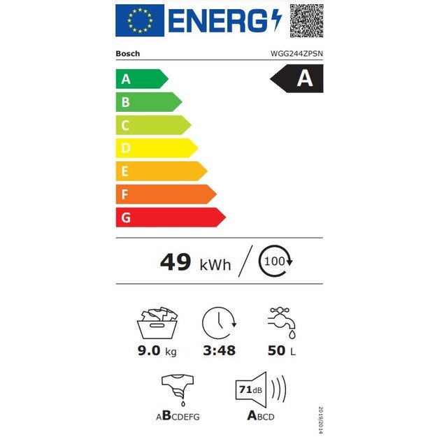 Skalbyklė Bosch WGG244ZPSN