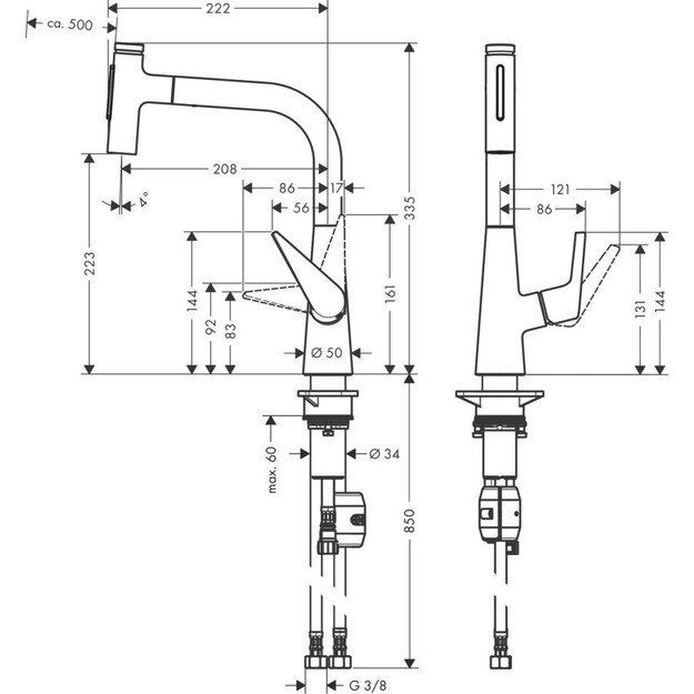 Maišytuvas Hansgrohe Talis Select M51 72824800