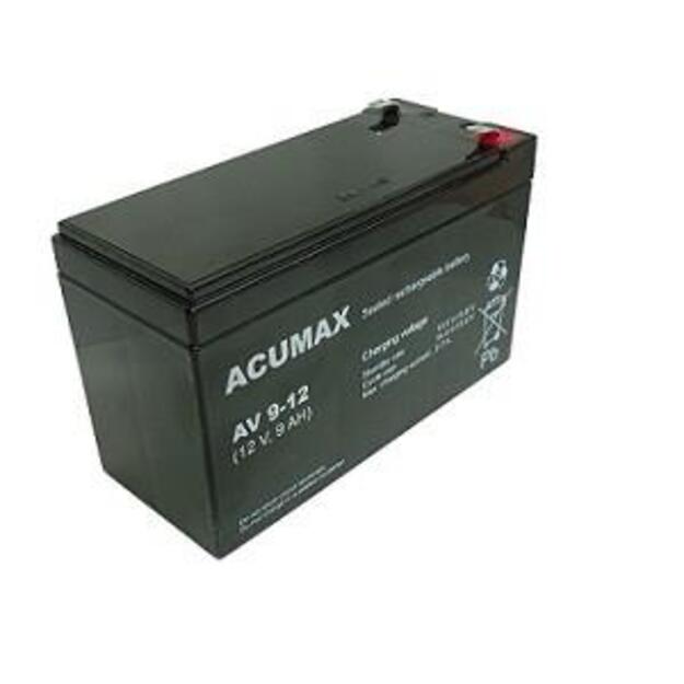 BATTERY 12V 9AH VRLA/AV9-12 T2 ACUMAX EMU