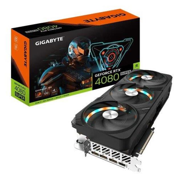 Graphics Card|GIGABYTE|NVIDIA GeForce RTX 4080 SUPER|16 GB|GDDR6X|256 bit|PCIE 4.0 16x|GPU 2595 MHz|Triple slot Fansink|1xHDMI|3xDisplayPort|GV-N408SGAMINGOC-16GD