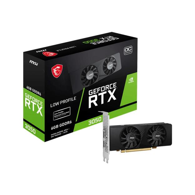 Graphics Card|MSI|NVIDIA GeForce RTX 3050|6 GB|GDDR6|96 bit|PCIE 4.0 16x|Dual Slot Fansink|2xHDMI|1xDisplayPort|RTX3050LP6GOC