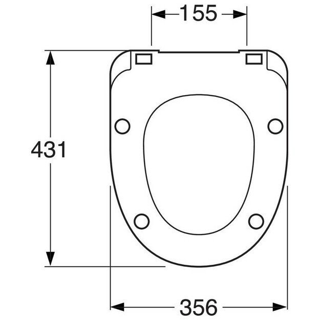 Klozeto dangtis Gustavsberg Nordic 8M56S101, SoftClose