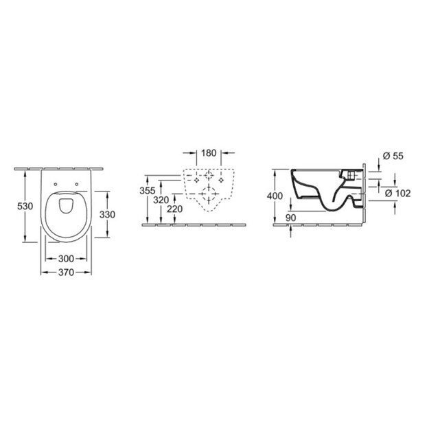 Pakabinamas unitazas Villeroy  amp Boch Soul 4656HR01