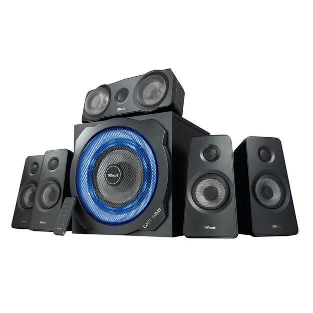 Speaker|TRUST|P.M.P.O. 180 Watts|3xStereo jack 3.5mm|Black|21738