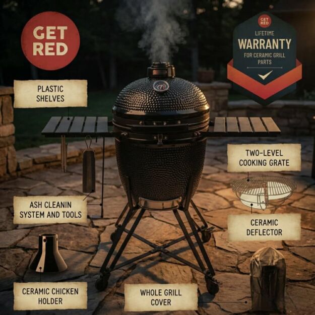 Kamado GET RED 22`/56cm 2
