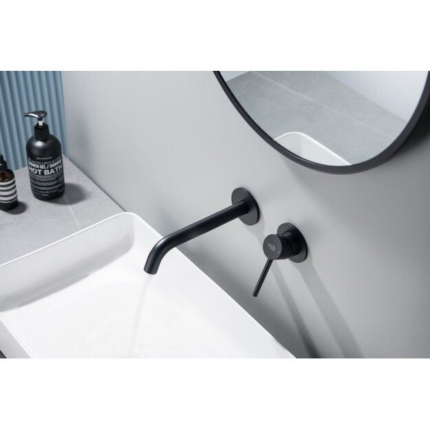 Potinkinis praustuvo maišytuvas BlueWater BOSTON BOS-BPU.110, juodas matinis 1