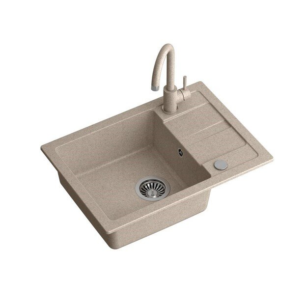 Plautuvė su mai&scaron;ytuvu Quadron GO SMART, TQ6244GSBEZ, smėlio