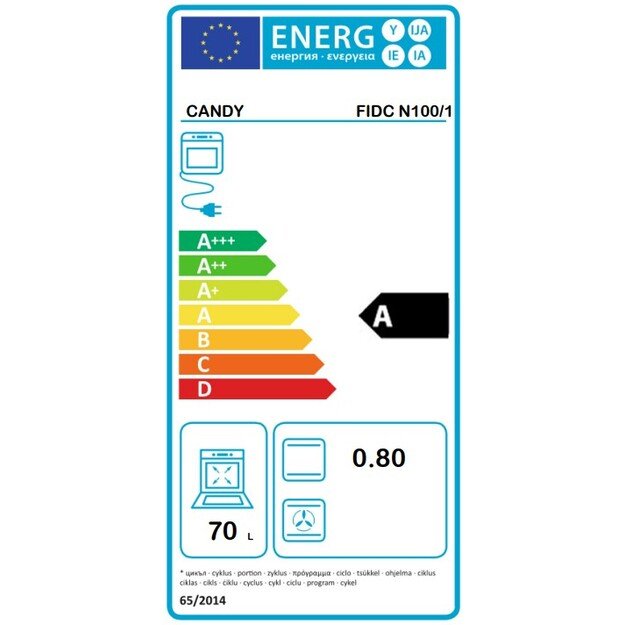 Įmontuojama orkaitė Candy FIDC N100/1 11