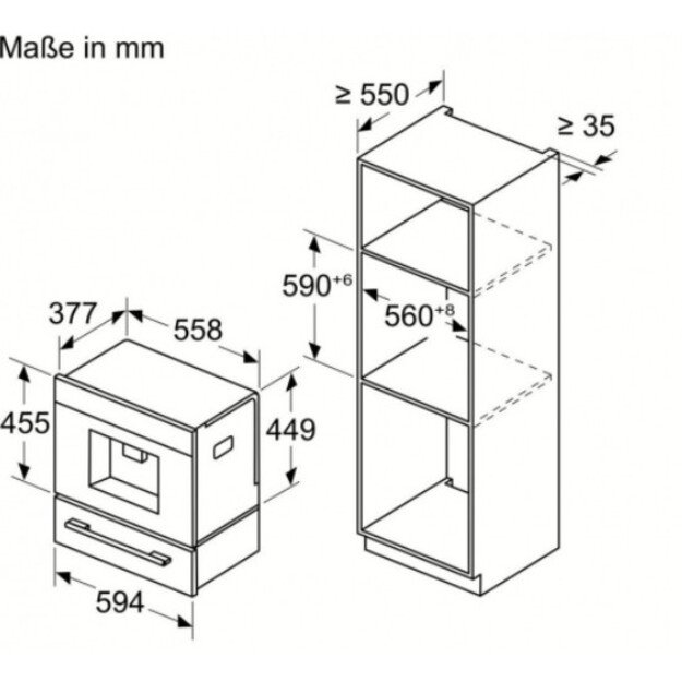 Įmontuojamas kavos aparatas Siemens CT718L1W0 1