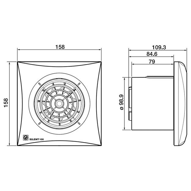 Vonios kambario ventiliatorius Soler 1