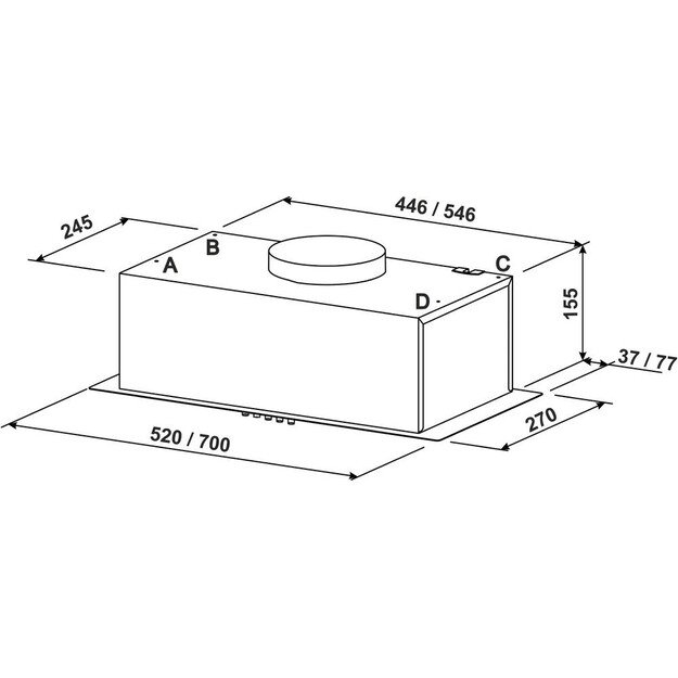 Įmontuojamas gartraukis Eleyus GMA L 14 150 52 BL 2