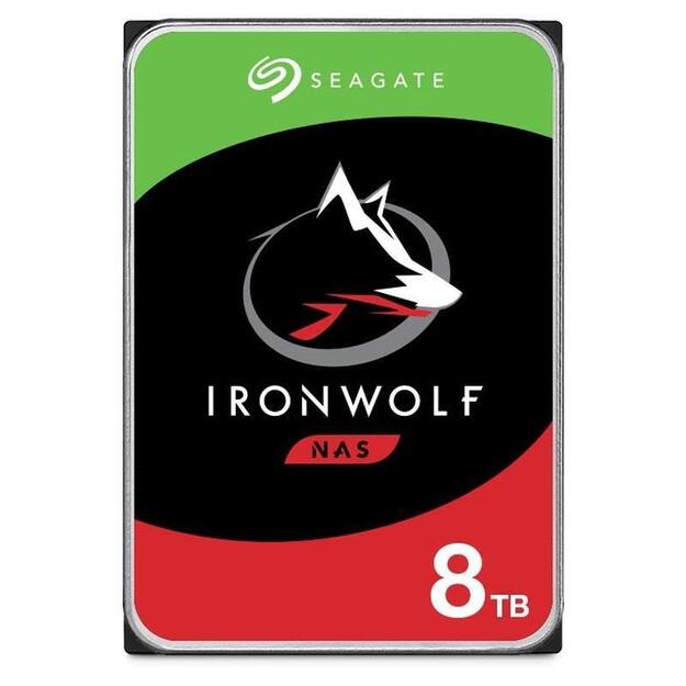 HDD|SEAGATE|IronWolf|8TB|SATA 3.0|256 MB|7200 rpm|Discs/Heads 5/10|3,5 |ST8000VN004