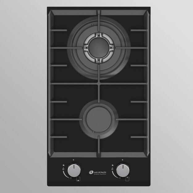 Įmontuojama dujinė domino kaitlentė Allenzi DO302BL