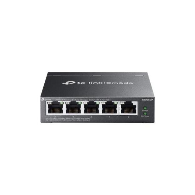 Switch|TP-LINK|Desktop/pedestal|5x10Base-T / 100Base-TX / 1000Base-T|PoE ports 4|ES205GP