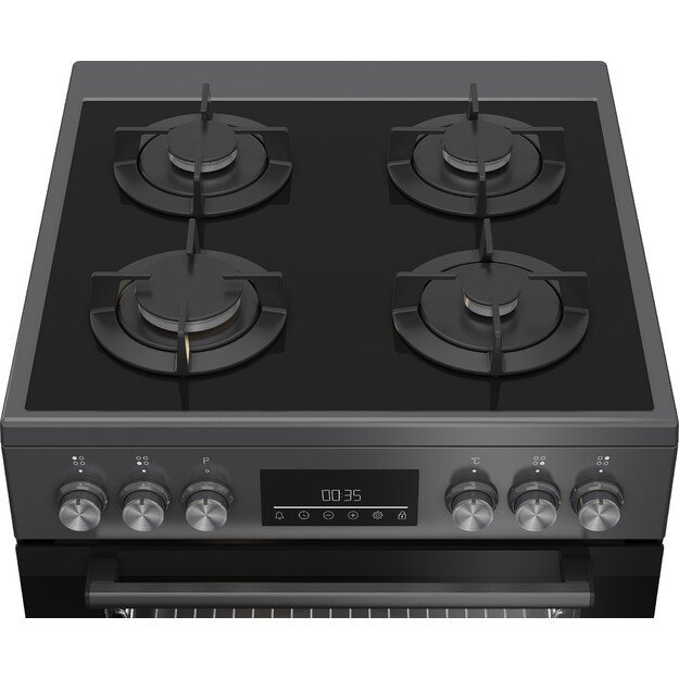 Elektrinė viryklė su dujine kaitlente Beko FBM62330GADSN 5