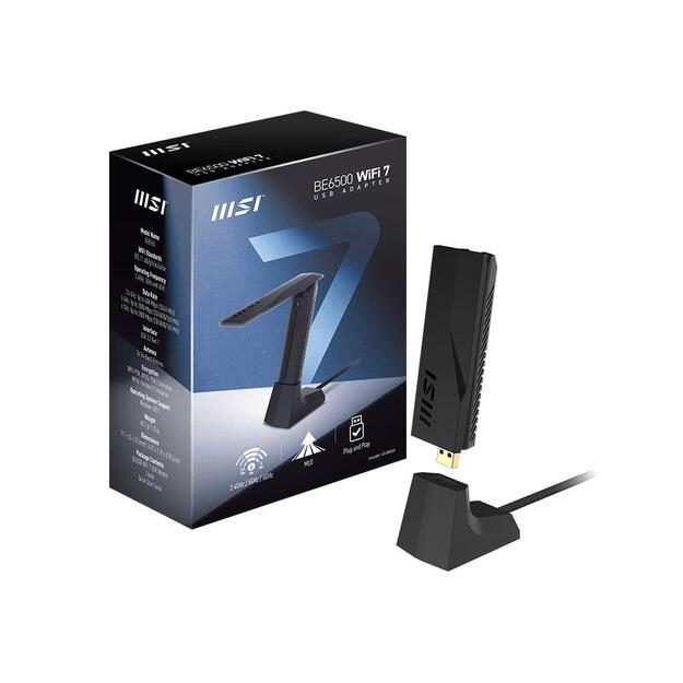 WRL ADAPTER 6500MBPS WIFI7 USB/GUBE65 MSI