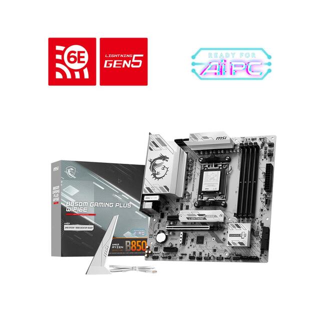 Mainboard|MSI|AMD B850|SAM5|Memory DDR5|Memory slots 4|B850MGAMINGPLUSWIFI6E