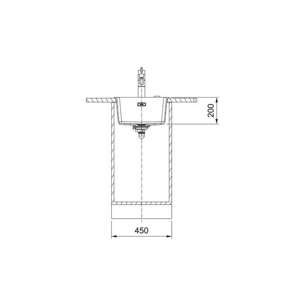 Virtuvės plautuvė Franke Maris MRG 210/110-37, juoda matinė, 125.0683.231 1