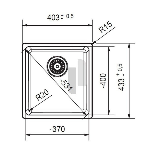 Virtuvės plautuvė Franke Maris MRG 210/110-37, juoda matinė, 125.0683.231 2