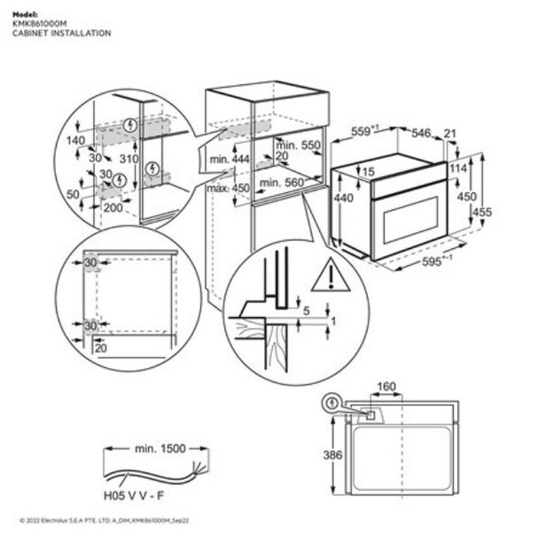 Orkaitė AEG KMK861000M 1