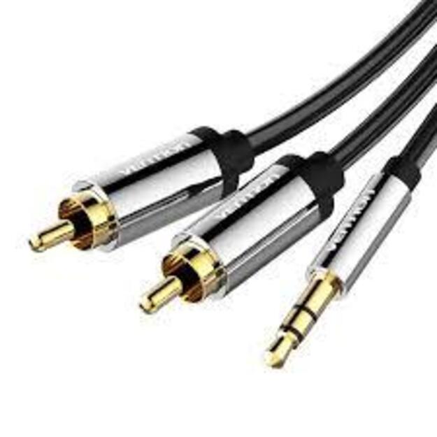 CABLE AUDIO 3.5MM TO 2XRCA/1.5M BCFBG VENTION