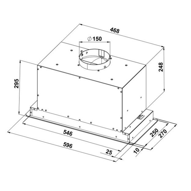 Įmontuojamas gartraukis Schlosser HOE60TCBLA/GLASS 2