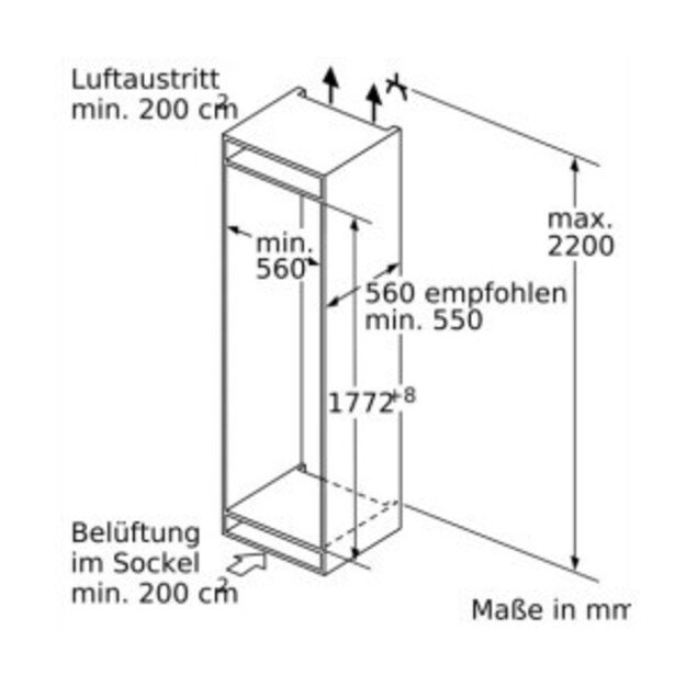 Įmontuojamas šaldytuvas Siemens KI81FPDE0 8