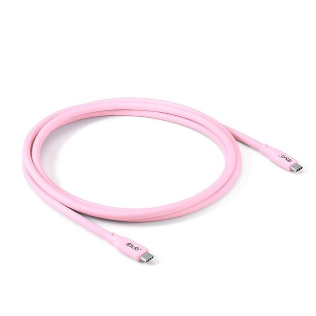 CABLE USB-C TO USB-C 2M/M/M PINK CAC-3002 CLUB3D