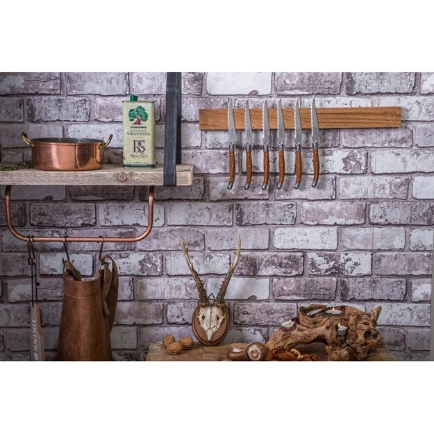 Magnetinis akacijos medienos peilių laikiklis - Style de Vie 1