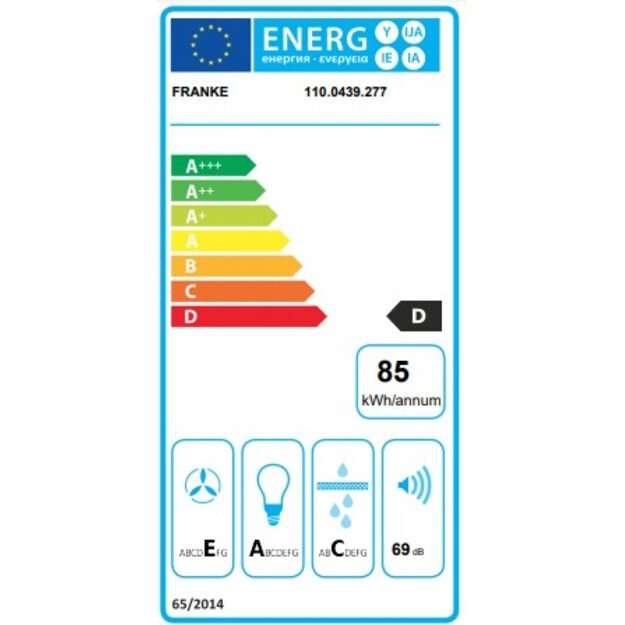 Įmontuojamas gartraukis Franke Telescopic Glass FTC 601 WH GL, 110.0439.277, baltas stiklas 1
