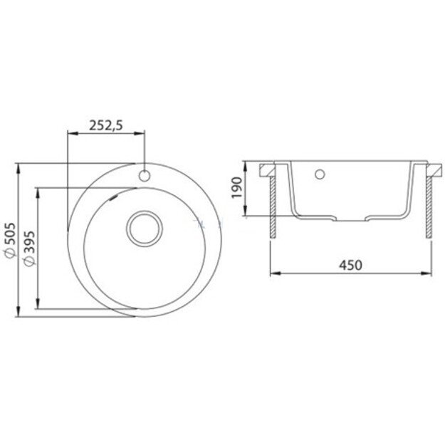 Komplektas: virtuvės plautuvė, maišytuvas ir lentelė HELIKA SR100-113W+5523E2-001+SR-416.300 (bambo) 2
