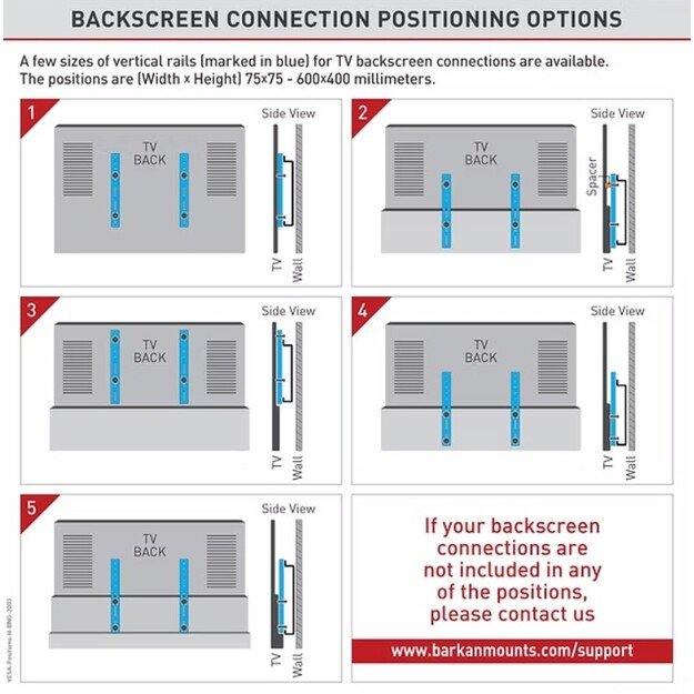 televizoriaus laikiklis Barkan BARKAN BM410T 13 -90  3