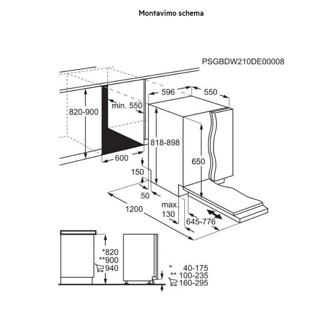 Įmontuojama indaplovė AEG FSB53907Z 4