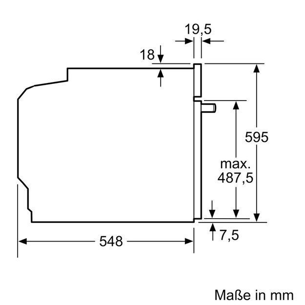 Įmontuojama orkaitė Siemens HB774G1W1, su pirolize 4
