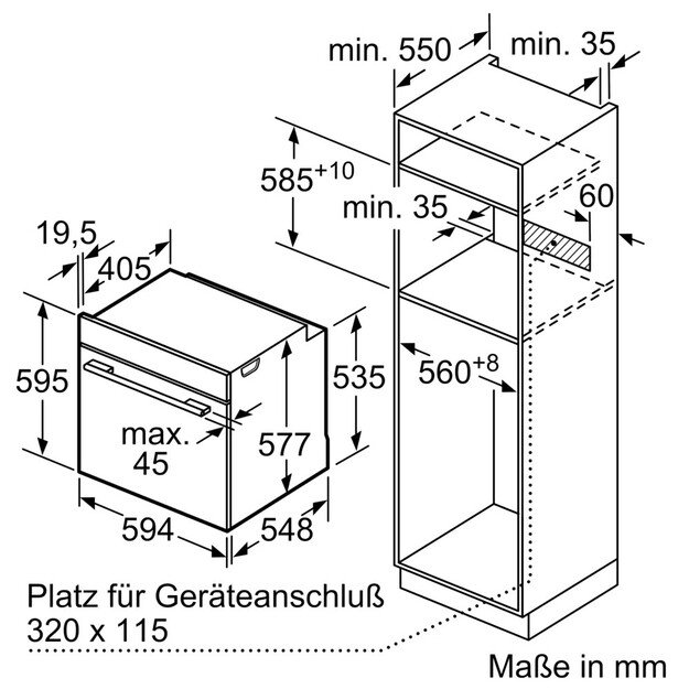 Įmontuojama orkaitė Siemens HB774G1W1, su pirolize 3
