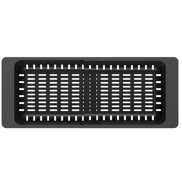 Plautuvės krep&scaron;elis Quadron B3218_BL, reguliuojamas plotis 320-460 x185 mm, juodas 1