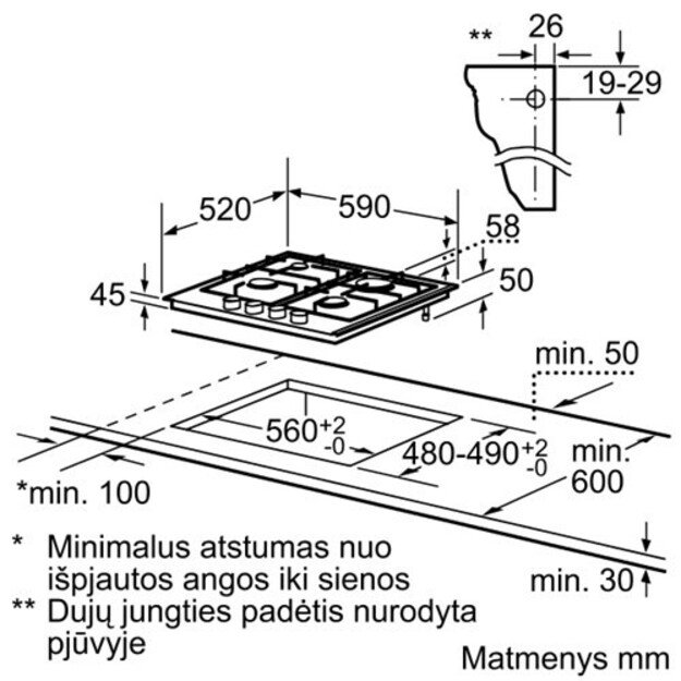 Dujinė kaitlentė Schlosser PGH 635 FFD 1