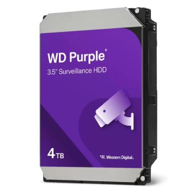HDD|WESTERN DIGITAL|Purple|4TB|128 MB|5400 rpm|3,5 |WD44PURZ