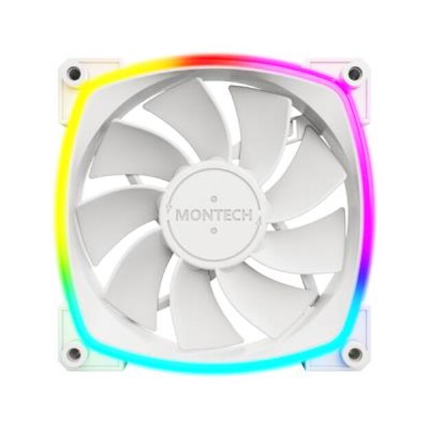 CASE FAN 120MM/RX120 PWM WHITE MONTECH