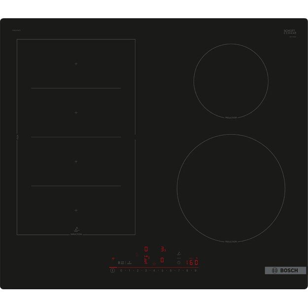 Įmontuojama indukcinė kaitlentė Bosch Serija 6, PIX61RHC1E, 60 cm