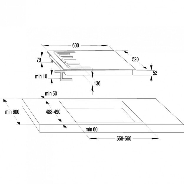 Dujinė kaitlentė GORENJE GT641KB 1