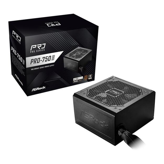 Power Supply|ASROCK|ATX|PC|100 - 240 V|750 W|PRO-750B