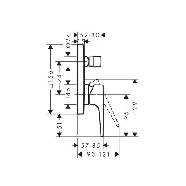 Potinkinis vonios mai&scaron;ytuvas Hansgrohe Metropol, 32546340 1