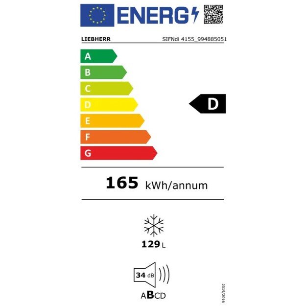 Įmontuojamas &scaron;aldiklis Liebherr SIFNdi 4155 Prime NoFrost 3